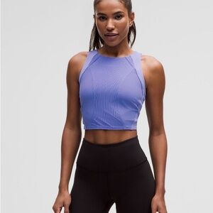 lululemon mesh paneled Crop Top